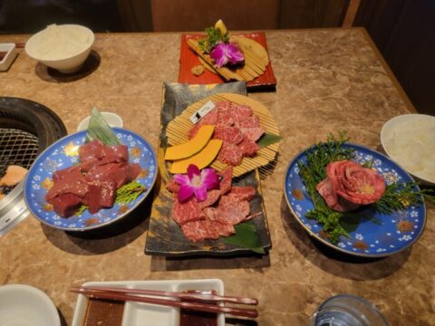 焼き肉メッチャ旨かった～(*^▽^)/★*☆♪